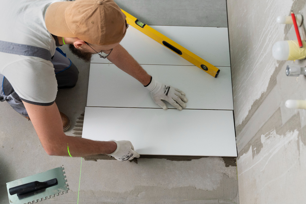 ARTPRO 17 assure la pose de carrelage grand format avec précision